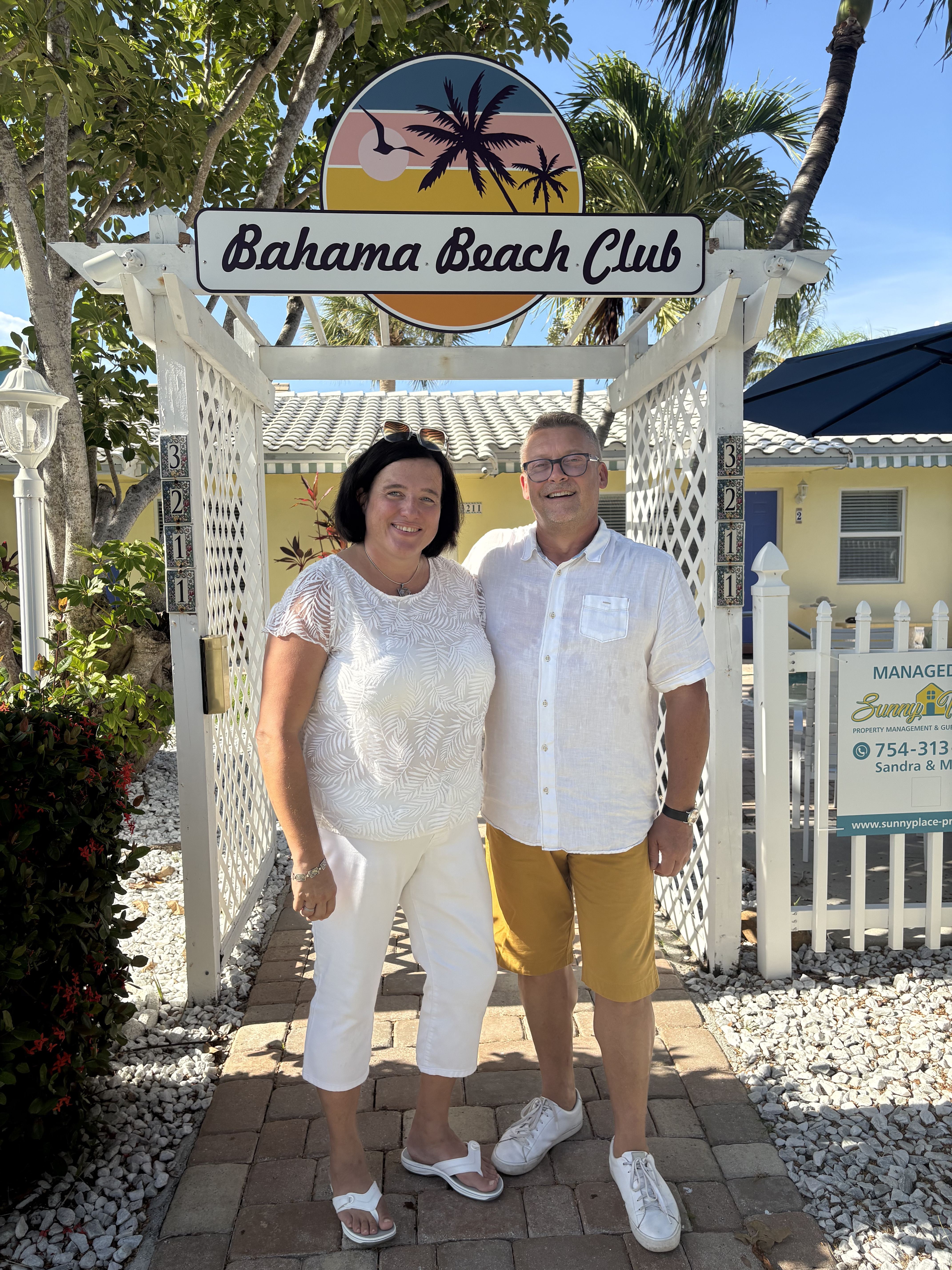 Tropical garden at Bahama Beach Club